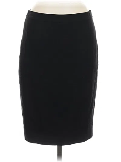 Pre-owned J.crew 365 Wool Skirt In Black