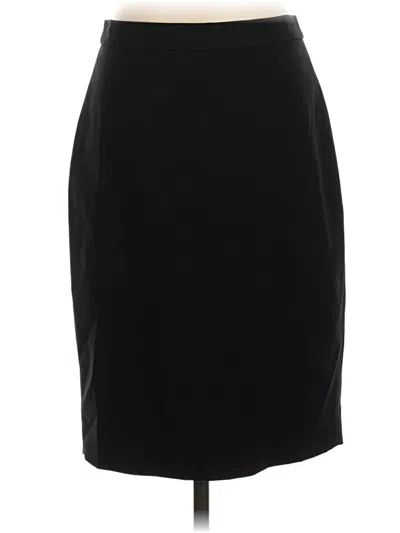 Pre-owned J.crew 365 Wool Skirt In Black