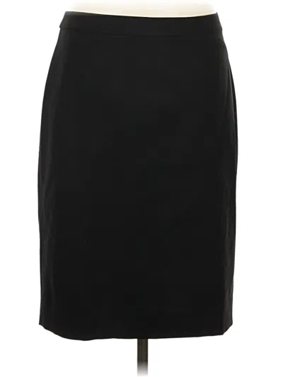 Pre-owned J.crew 365 Wool Skirt In Black