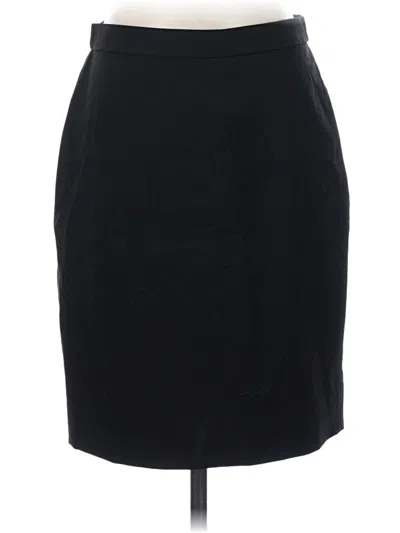 Pre-owned J.crew 365 Wool Skirt In Black