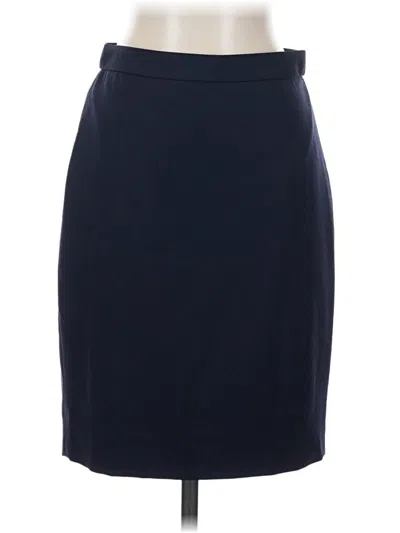 Pre-owned J.crew 365 Wool Skirt In Blue
