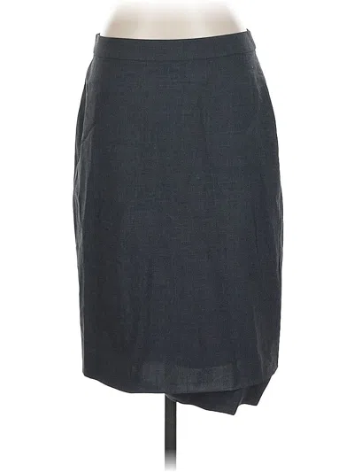 Pre-owned J.crew 365 Wool Skirt In Gray