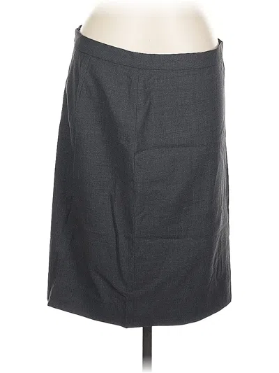 Pre-owned J.crew 365 Wool Skirt In Gray