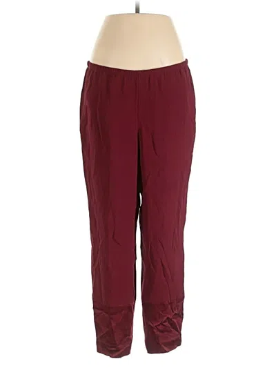 Pre-owned Jcrew Active Pants In Burgundy
