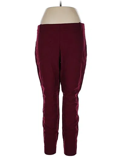 Pre-owned Jcrew Active Pants In Burgundy