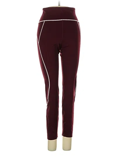 Jcrew Active Pants In Burgundy