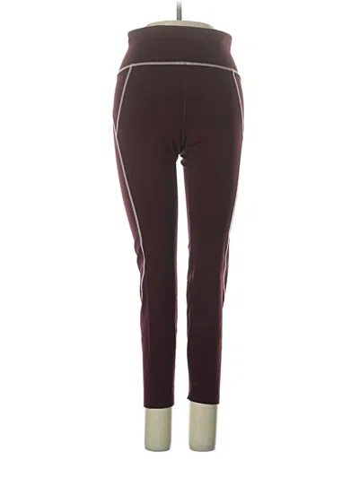 Pre-owned Jcrew Active Pants In Burgundy