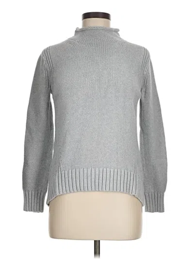 Pre-owned J.crew Always Turtleneck Sweater In Silver