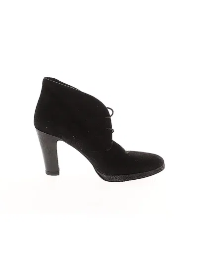 Pre-owned Jcrew Ankle Boots In Black