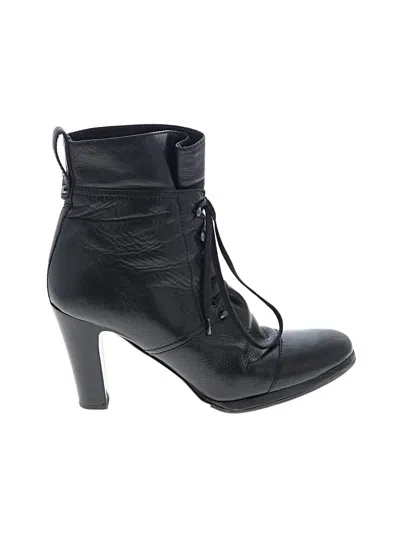 Pre-owned Jcrew Ankle Boots In Black