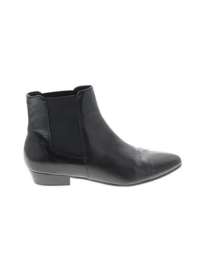 Pre-owned Jcrew Ankle Boots In Black