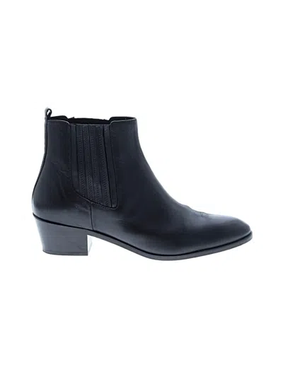 Pre-owned Jcrew Ankle Boots In Black
