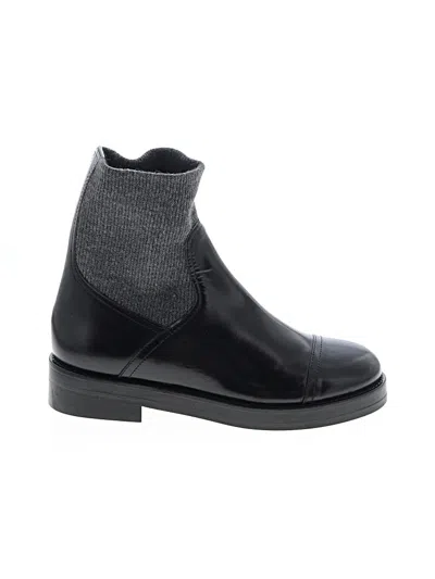 Pre-owned Jcrew Ankle Boots In Black
