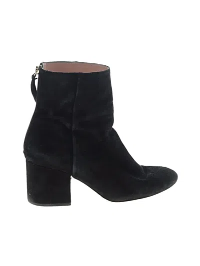 Pre-owned Jcrew Ankle Boots In Black