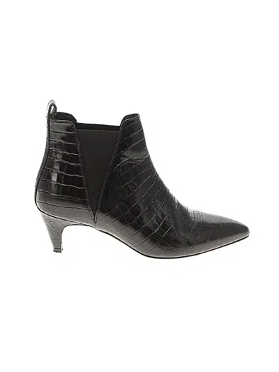 Pre-owned Jcrew Ankle Boots In Black