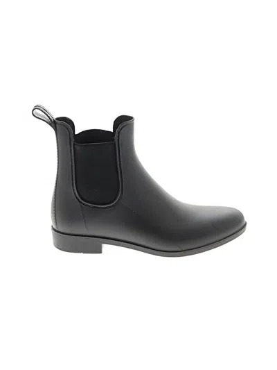 Pre-owned Jcrew Ankle Boots In Black