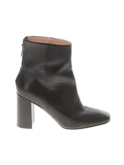 Pre-owned Jcrew Ankle Boots In Black