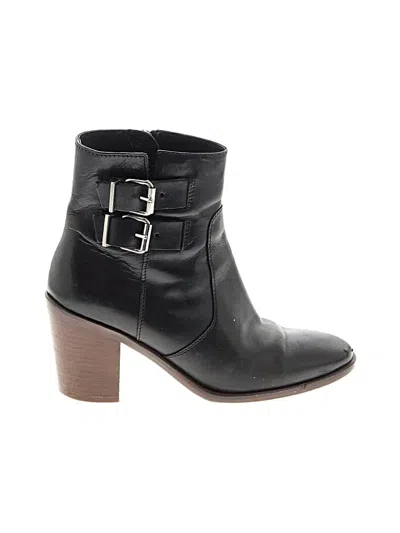 Pre-owned Jcrew Ankle Boots In Black