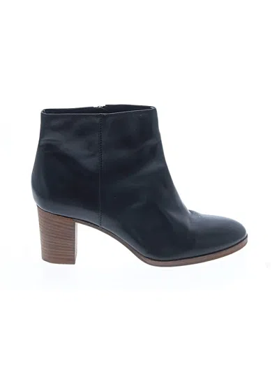 Pre-owned Jcrew Ankle Boots In Black
