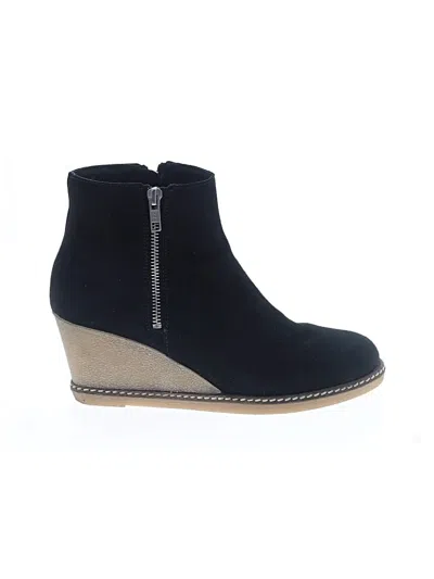 Pre-owned Jcrew Ankle Boots In Black