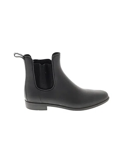 Pre-owned Jcrew Ankle Boots In Black