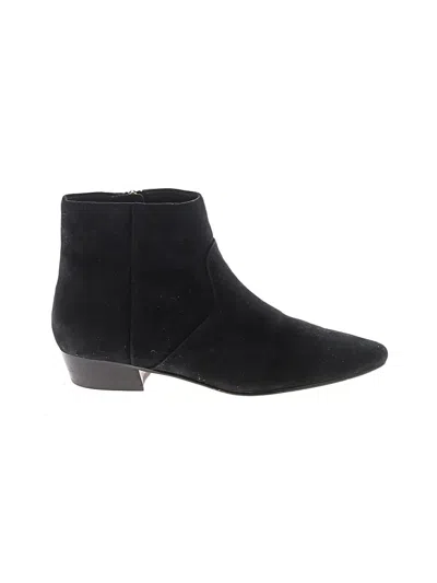 Pre-owned Jcrew Ankle Boots In Black