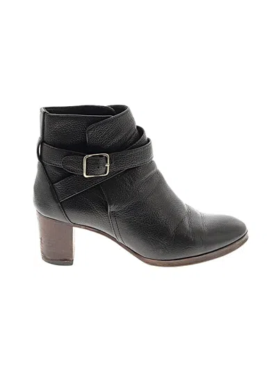 Pre-owned Jcrew Ankle Boots In Black