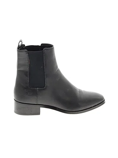 Pre-owned Jcrew Ankle Boots In Black