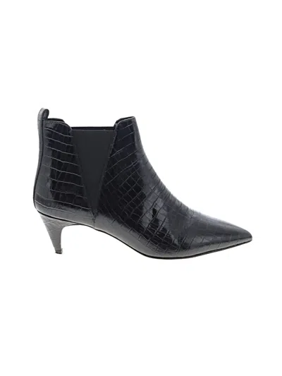Pre-owned Jcrew Ankle Boots In Black
