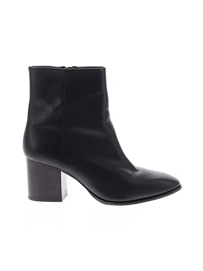 Pre-owned Jcrew Ankle Boots In Black