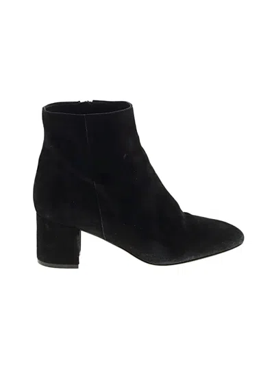 Pre-owned Jcrew Ankle Boots In Black