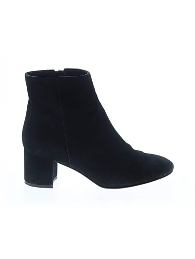 Pre-owned Jcrew Ankle Boots In Black