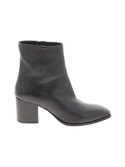 Pre-owned Jcrew Ankle Boots In Black