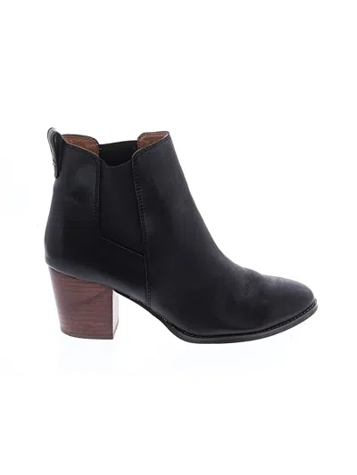 Pre-owned Jcrew Ankle Boots In Black