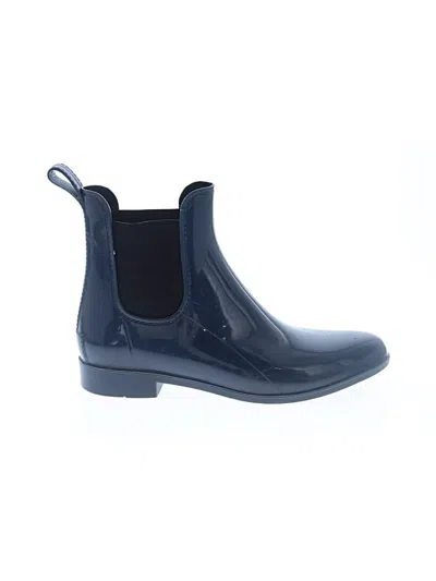 Pre-owned Jcrew Ankle Boots In Blue