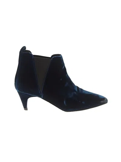 Pre-owned Jcrew Ankle Boots In Blue