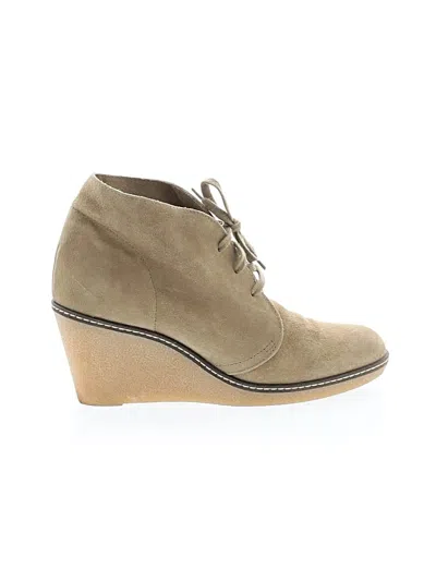 Pre-owned Jcrew Ankle Boots In Brown