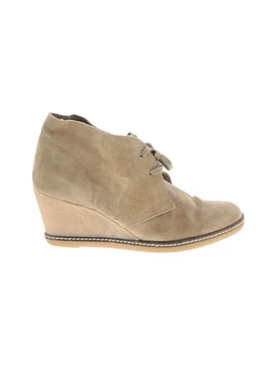 Pre-owned Jcrew Ankle Boots In Brown