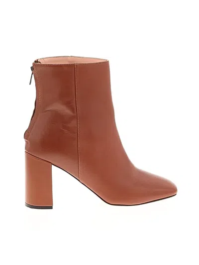 Pre-owned Jcrew Ankle Boots In Brown