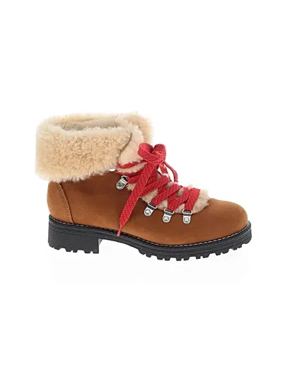 Pre-owned Jcrew Ankle Boots In Brown