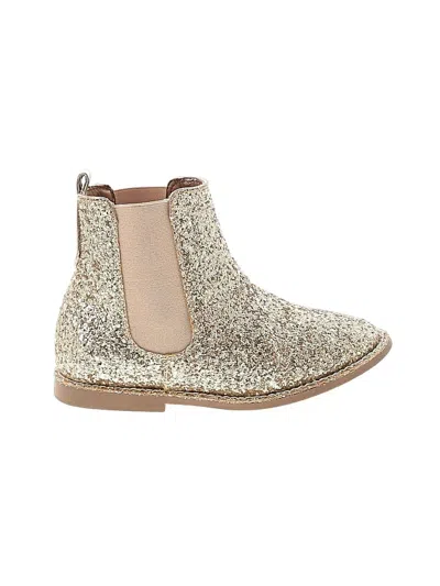 Pre-owned Jcrew Kids' Ankle Boots In Gold