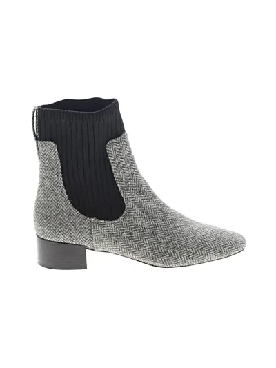 Pre-owned Jcrew Ankle Boots In Gray