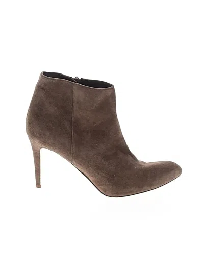 Pre-owned Jcrew Ankle Boots In Gray