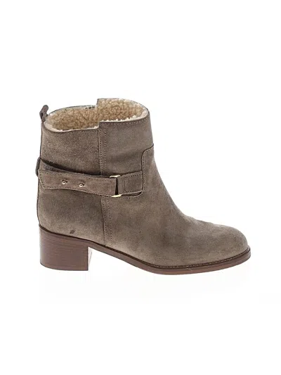 Pre-owned Jcrew Ankle Boots In Gray