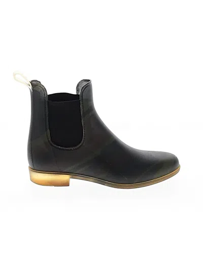 Pre-owned Jcrew Ankle Boots In Green