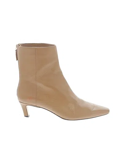 Pre-owned Jcrew Ankle Boots In Tan