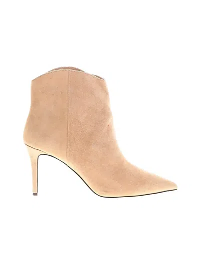 Pre-owned Jcrew Ankle Boots In Tan