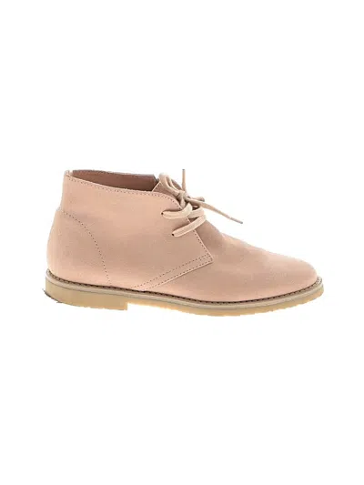 Pre-owned Jcrew Ankle Boots In Tan