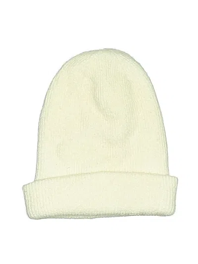 Pre-owned Jcrew Beanie Hat In White