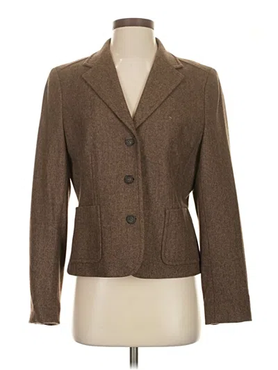 Pre-owned Jcrew Blazer Jacket In Brown